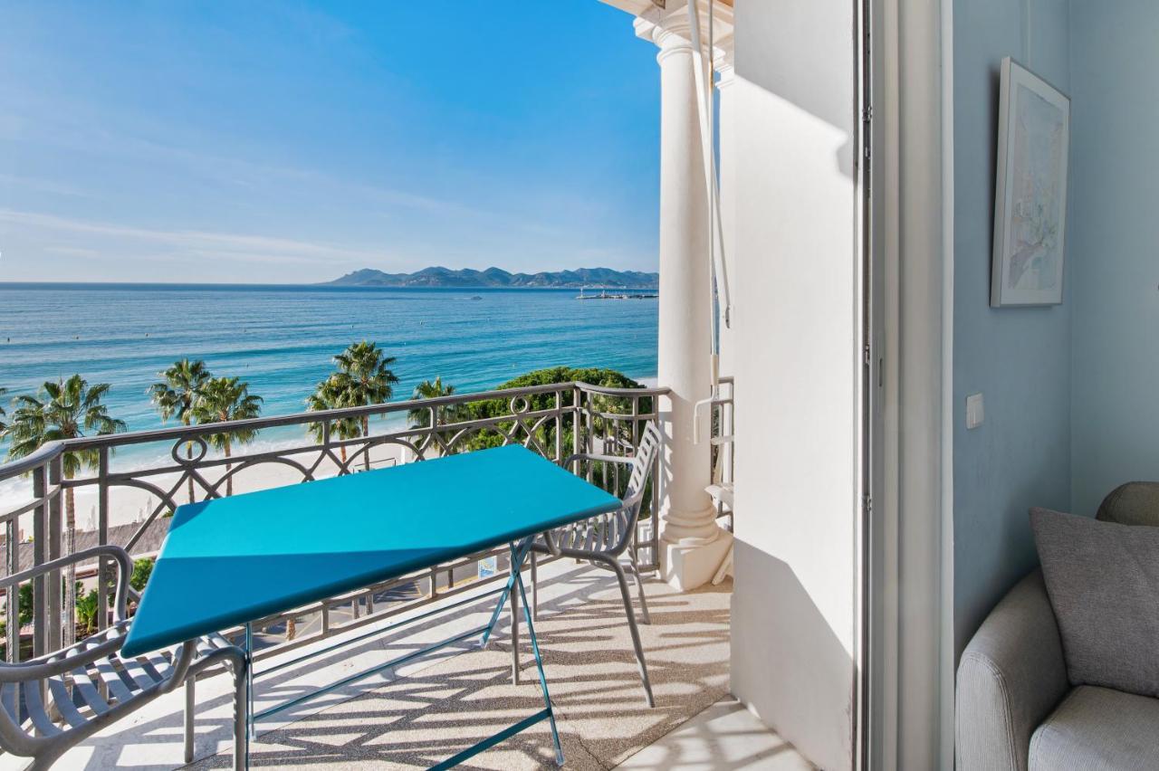 Palais Miramar - Suite Blue Room - Vue Mer -Croisette Emplacement Unique - 20M Plage - Wifi - Clim คานส์ ภายนอก รูปภาพ